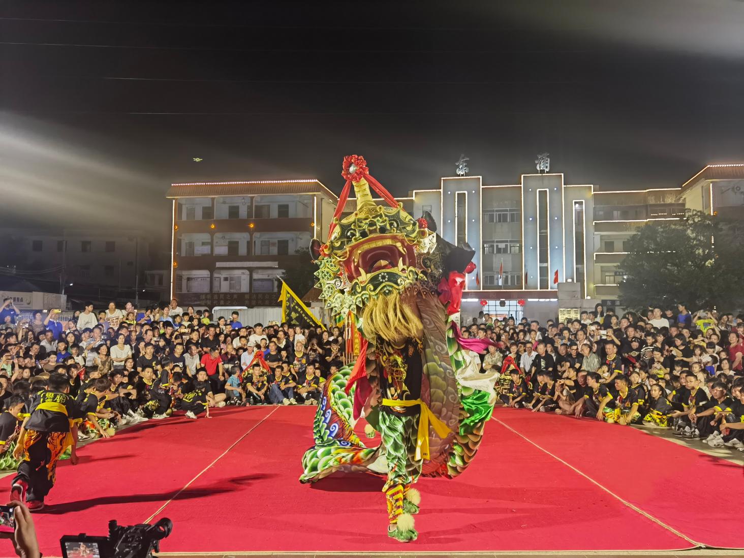 东涌麒麟舞专场汇报演出在汕尾城区举行