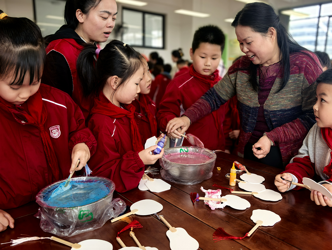 指尖传非遗，童心润文明--海滨小学彗行校区非遗宣传体验活动第4张